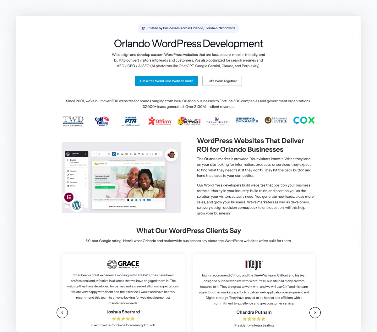 Page 4: Service Pages (Outcomes, Not Deliverables)