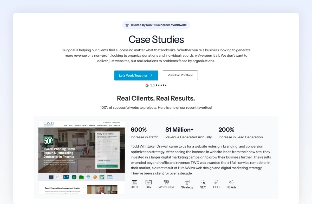 Page 5: Case Studies And Results (Proof They're Not The First)